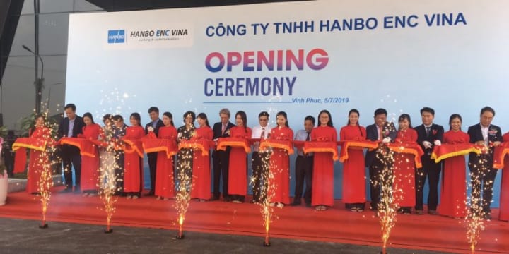 Công ty tổ chức lễ khánh thành chuyên nghiệp tại Vĩnh Phúc | Lễ khánh thành nhà máy sản xuất Hanbo Enc Vina