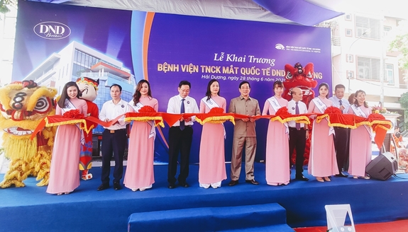 Công ty tổ chức lễ khai trương tại Hải Dương | Lễ khai trương Bệnh viện TNCK Mắt Quốc tế DND Hải Dương