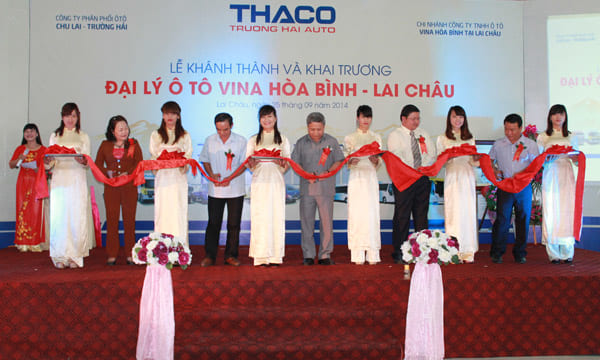 Công ty tổ chức lễ khai trương tại Lai Châu | Lễ khai trương Showroom thương mại VINA Hòa Bình – Lai Châu