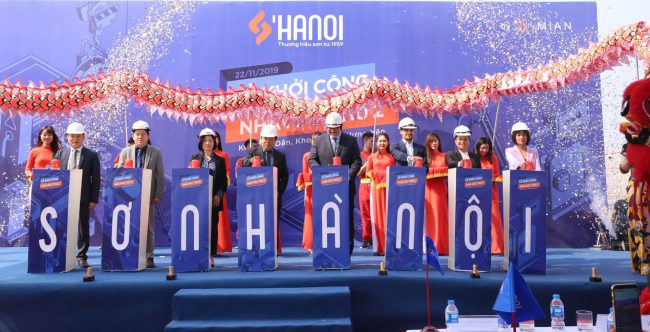Công ty tổ chức lễ khởi công chuyên nghiệp tại Hưng Yên | Lễ khởi công nhà máy Sơn Hà Nội thứ 2 tại Hưng Yên