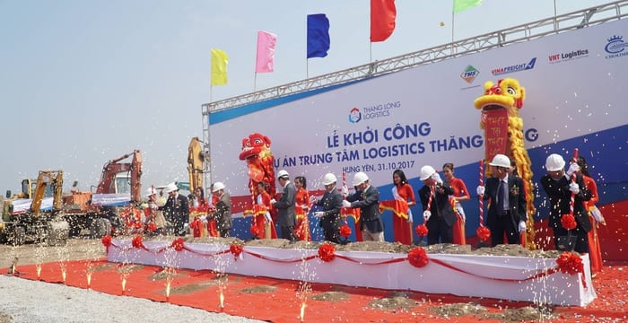 Công ty tổ chức lễ khởi công giá rẻ tại Hưng Yên | Lễ khởi công dự án Trung tâm logistics Thăng Long tại Hưng Yên