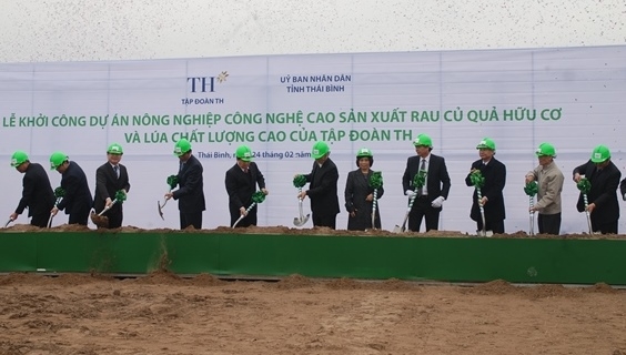 Công ty tổ chức lễ khởi công giá rẻ tại Thái Bình | Tập đoàn TH khởi công dự án nông nghiệp công nghệ cao tại Thái Bình