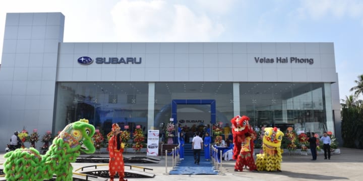 Công ty tổ chức lễ khai trương giá rẻ tại Hải Phòng |  Lễ khai trương showroom 3S Subaru tại Hải Phòng