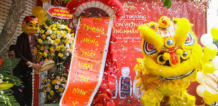 Công ty tổ chức lễ khai trương chuyên nghiệp tại Thái Bình | Khai trương showroom Saffron VIETNAM tỉnh Thái Bình 