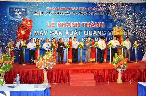 Công ty tổ chức lễ khánh thành chuyên nghiệp tại Hà Giang | Lễ khánh thành nhà máy quặng vê viên tại Hà Giang