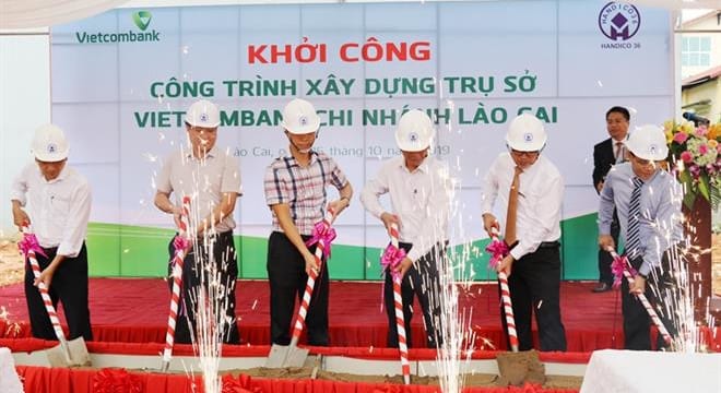 Công ty tổ chưc lễ khởi công tại Lào Cai | Lễ Khởi Công Xây Dựng Trụ Sở Vietcombank Lào Cai
