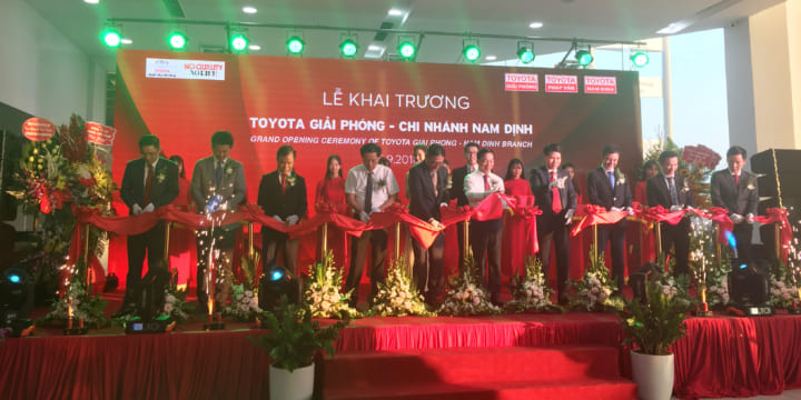 Công ty tổ chức lễ khai trương chuyên nghiệp tại Nam Định | Lễ khai trương đại lý Toyota tại Nam Định