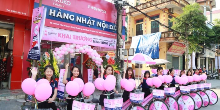 Công ty tổ chức lễ khai trương giá rẻ tại Ninh Bình | Lễ khai trương siêu thị nhượng quyền Sakuko Family Ninh Bình