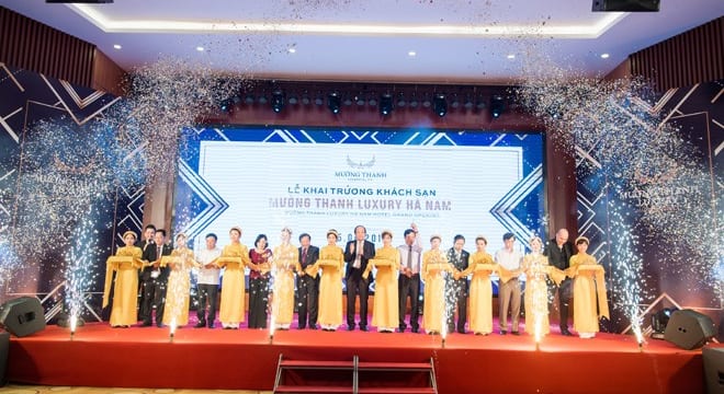 Công ty tổ chức lễ khai trương giá rẻ tại Hà Nam | Lễ khai trương Khách sạn Mường Thanh Luxury Hà Nam