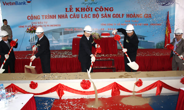 Công ty tổ chức lễ khởi công tại Ninh Bình | Lễ khởi công xây dựng Nhà câu lạc bộ sân Golf Hoàng Gia