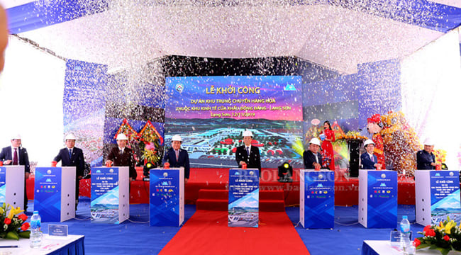 Công ty tổ chức lễ khởi công tại Lạng Sơn | Lễ khởi công xây dựng dự án khu trung chuyển hàng hóa thuộc Khu kinh tế cửa khẩu Đồng Đăng – Lạng Sơn.