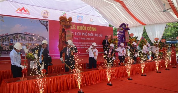 Công ty tổ chưc lễ khởi công tại Lào Cai | Lễ khởi công Chợ Du lịch Phố Mới Lào Cai