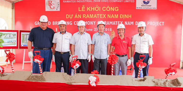 Công ty tổ chức lễ khởi công tại Nam Định | Lễ khởi công dự án Nhà máy Ramatex Nam Định