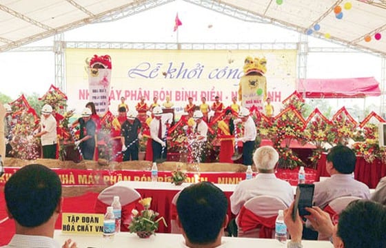 Công ty tổ chức lễ khởi công chuyên nghiệp tại Ninh Bình | Lễ khởi công nhà máy phân bón NPK Bình Điền – Ninh Bình