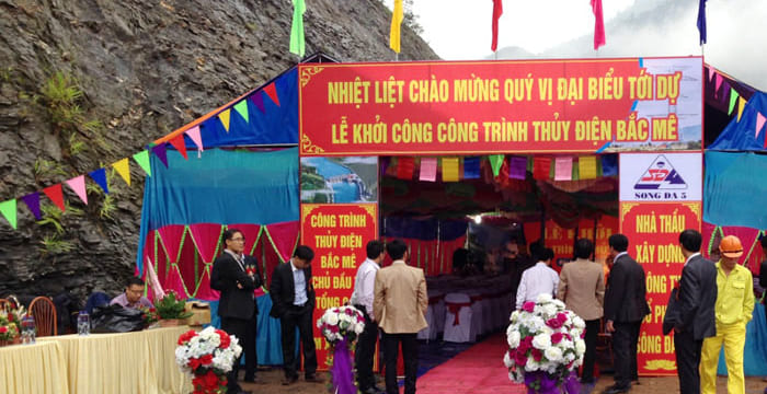Công ty tổ chức lễ khởi công tại Hà Giang | Lễ khởi công xây dựng công trình thủy điện Bắc Mê – Hà Giang