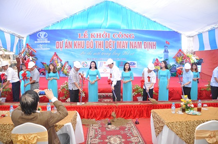 Công ty tổ chức lễ khởi công giá rẻ tại Nam Định | Lễ khởi công xây dựng Khu đô thị Dệt may Nam Định