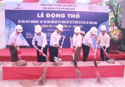 Công ty tổ chức lễ động thổ giá rẻ tại Điện Biên | Lễ động thổ đường điện 110KV Mường Lay – Điện Biên